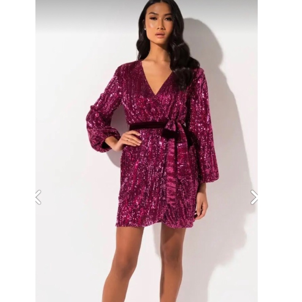 Pink sparkling dress
